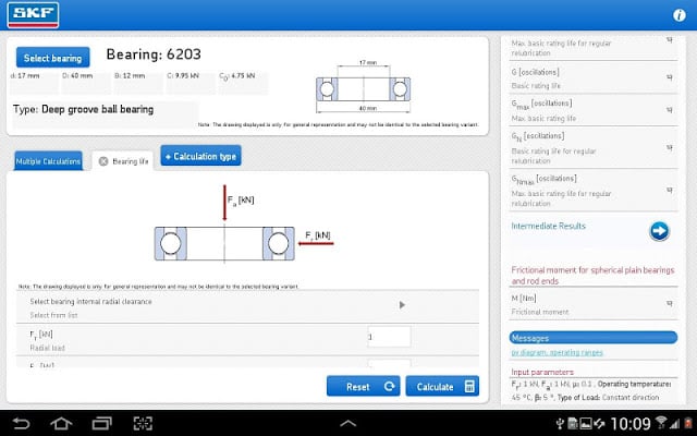 SKF Bearing Calculator截图3