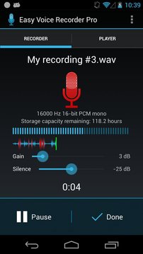 简易录音机 Easy Voice Recorder Pro截图