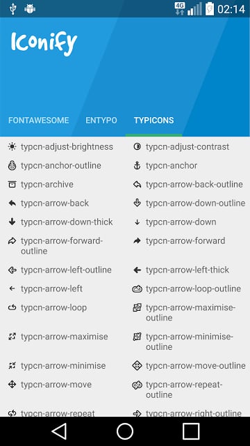 android-iconify Demo截图2