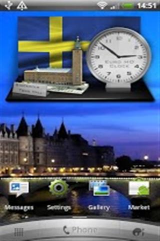 Euro HD Widget Cloc…截图4