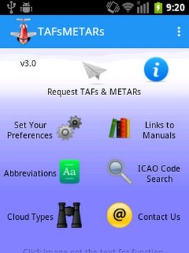 TAFs和METARs截图