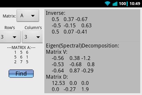 Matrix Calculator_Lite截图1