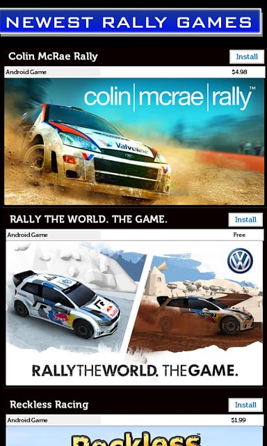 拉力赛车游戏 Rally Racing Games截图9