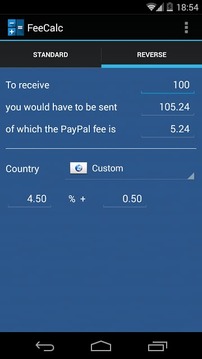 贝宝计算器 PayPal Calculator截图