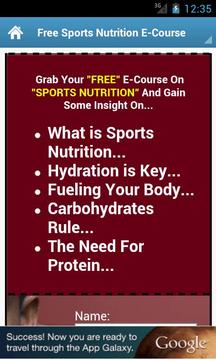Sports Nutrition Tips截图