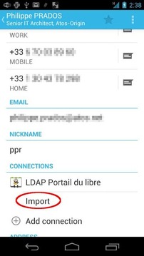 Contacts LDAP截图
