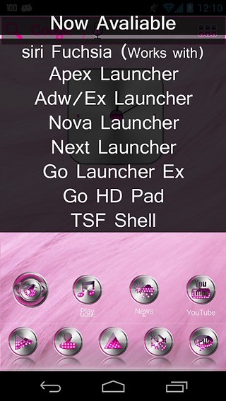 red Fusion Go Launcher Theme截图2