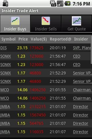 Insider Stock Trading Alert截图1