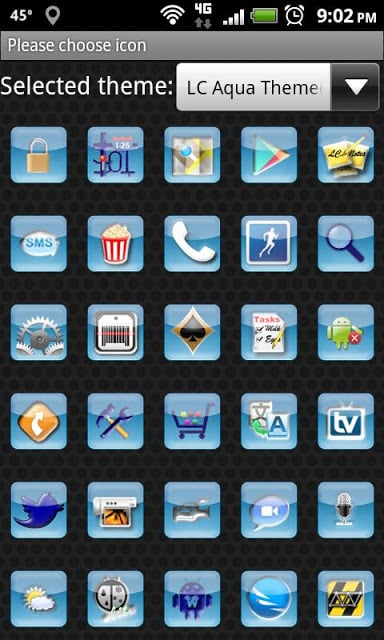 LC Aqua Theme For GO Launcher EX截图4