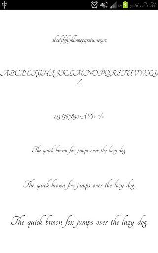 Script Pack for FlipFont&reg; FREE截图7