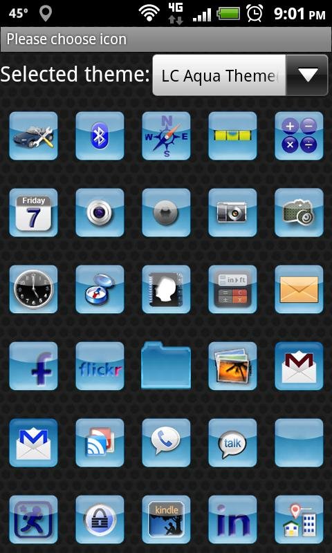 LC Aqua Theme For GO Launcher EX截图7