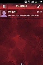 GO SMS Pro Theme Red 短信临主题红色截图4