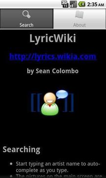 LyricWiki lyrics截图