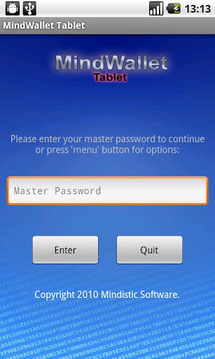 MindWallet Tablet截图