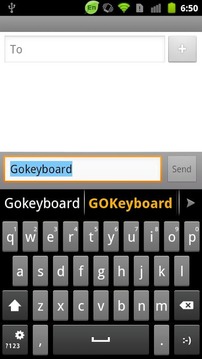 GO Keyboard Gingerbread Theme截图