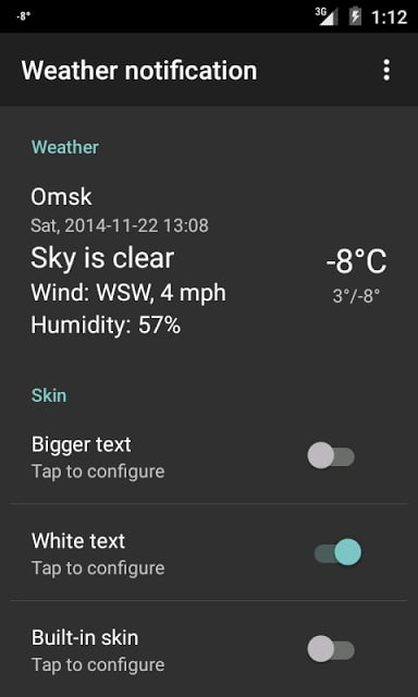 Weather notification skin截图2