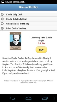 Kindle Deal of The Day截图