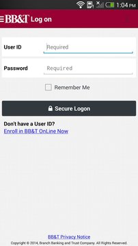BB&T Mobile Banking截图