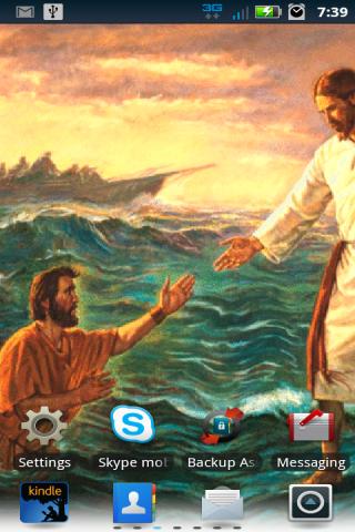 Jesus On Water Live Wallpaper截图1