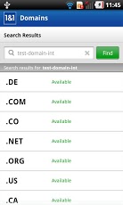 1&1 Domains截图2