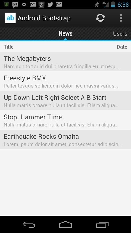 Android Bootstrap截图3