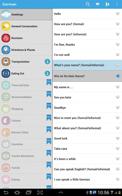 Learn German Phrasebook截图7