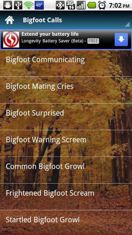 Bigfoot Call Sounds截图3