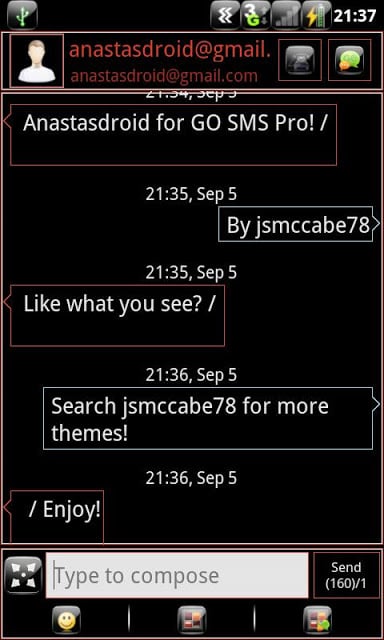 Anastasdroid GO SMS Pro (free)截图4