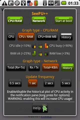 SeePU++:CPU&RAM监控截图1