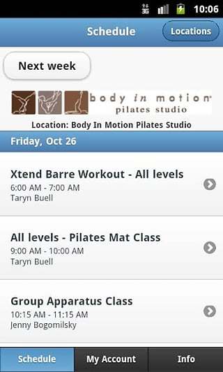 Body in Motion Pilates Studio截图2