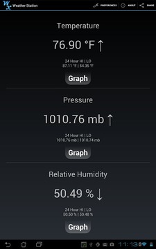 Weather Station气压仪截图