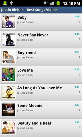 贾斯汀比伯的歌曲截图2