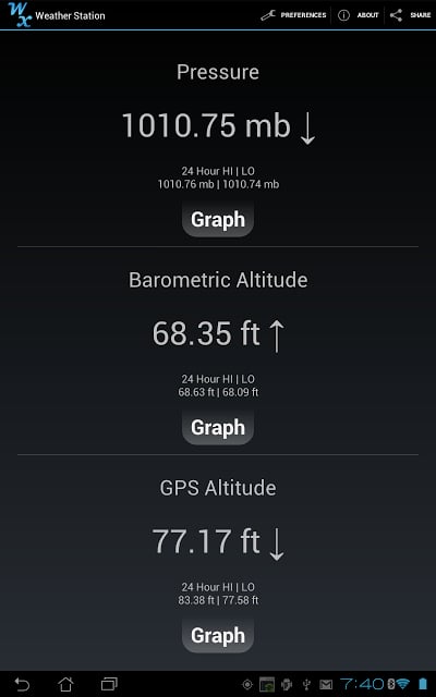 Weather Station气压仪截图2