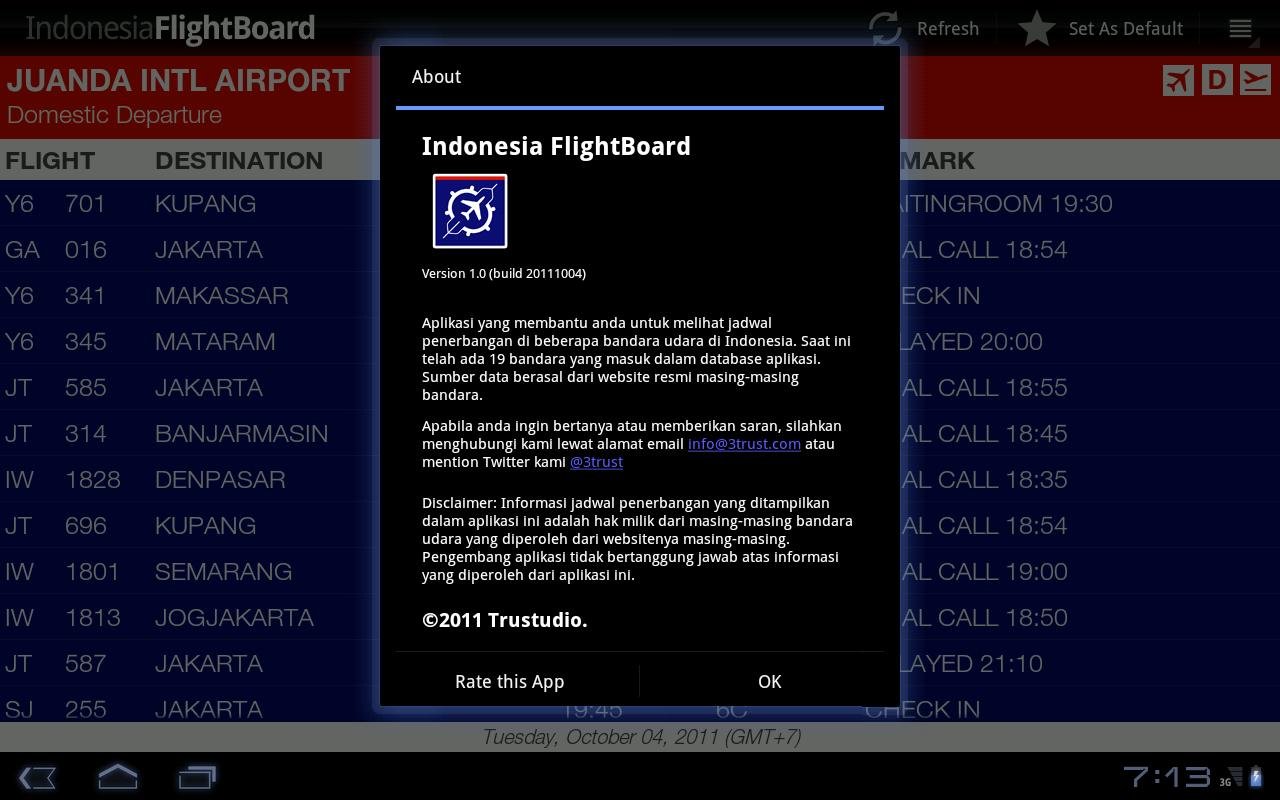 Indonesia FlightBoard截图8