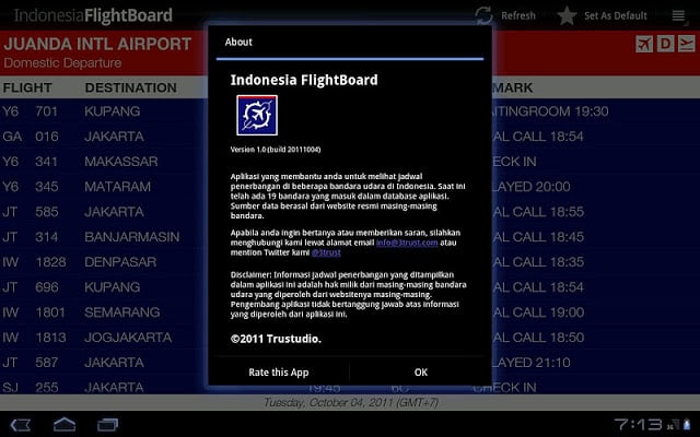 Indonesia FlightBoard截图1