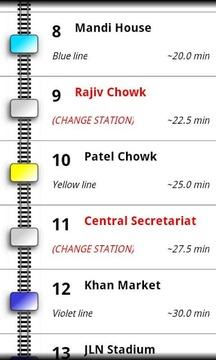 Delhi Metro Navigator截图