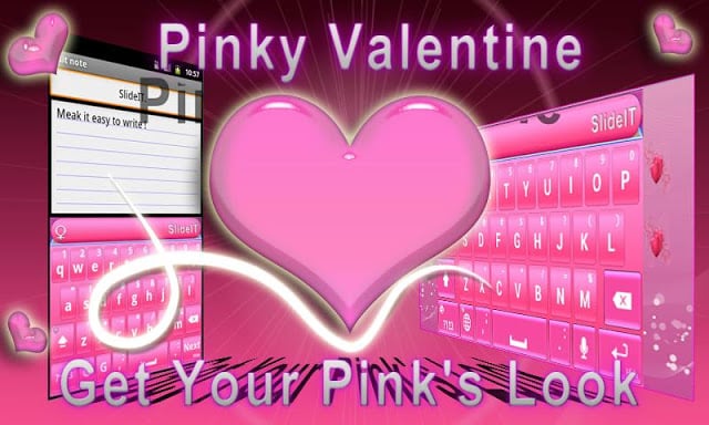 SlideIT Pinky Valentine skin截图1