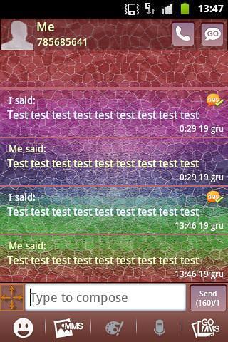 GO SMS PRO Theme 短信临主题染色GLAS截图6