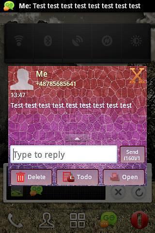 GO SMS PRO Theme 短信临主题染色GLAS截图3