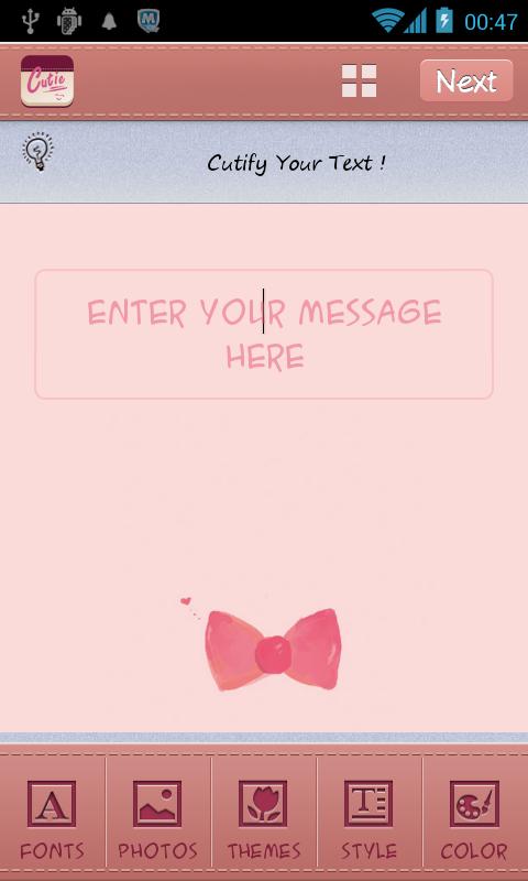 Pink Theme TextCutie截图2