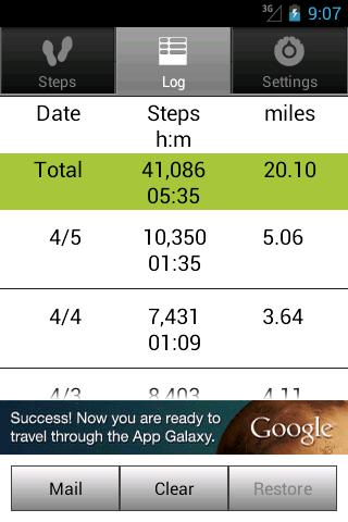 Walkroid - simple pedometer截图4