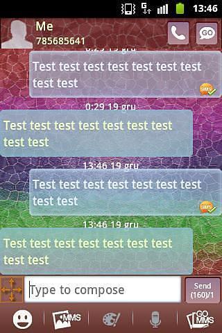 GO SMS PRO Theme 短信临主题染色GLAS截图2