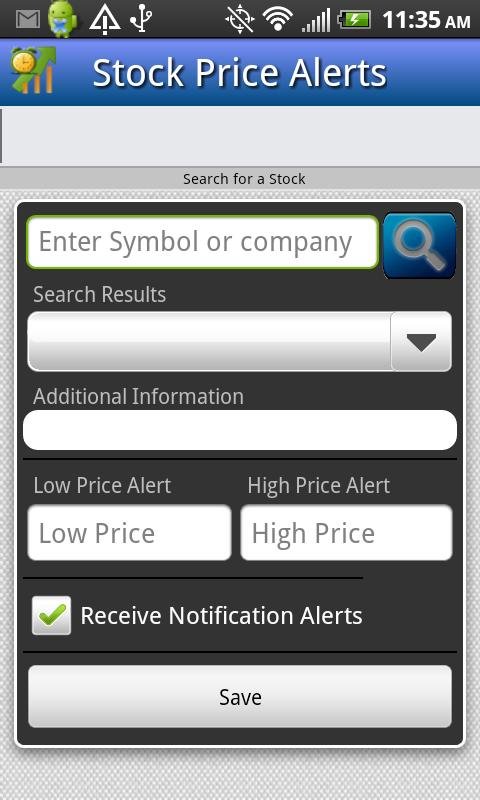 Stock Price Alerts Lite截图6