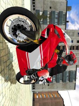 街道摩托车骑手3D截图