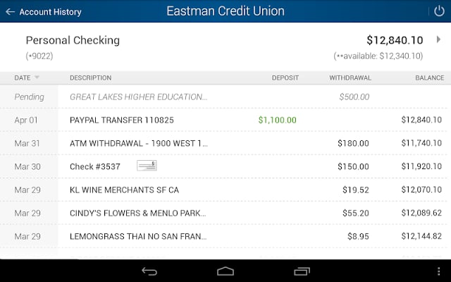 Eastman Credit Union Mobile截图7