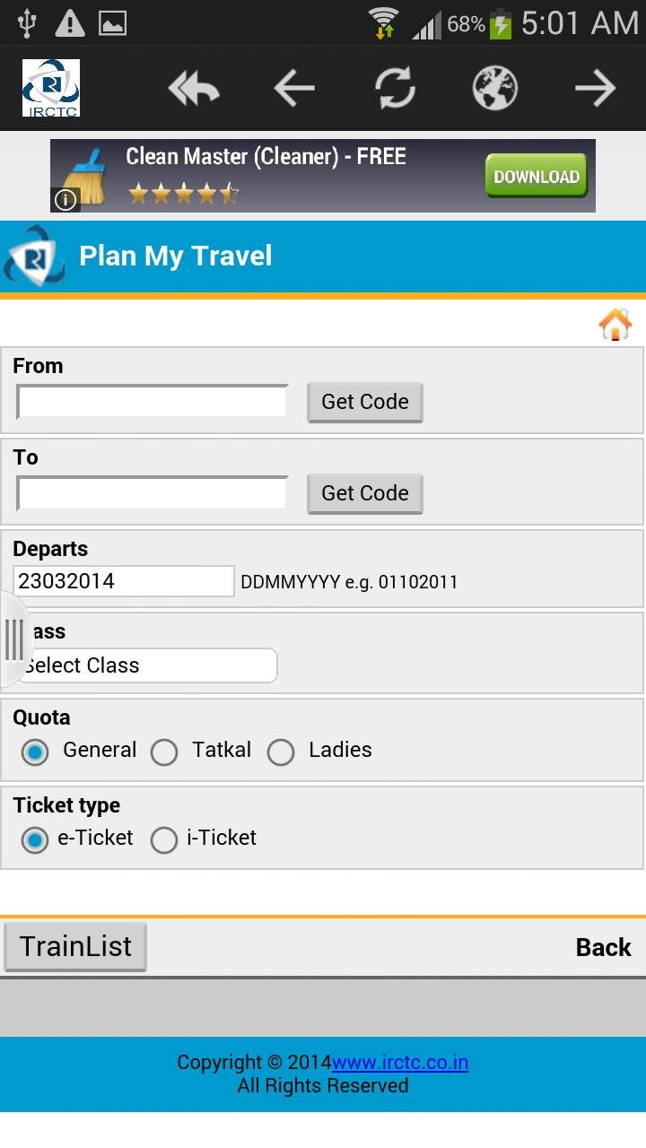 IRCTC铁路订票截图3