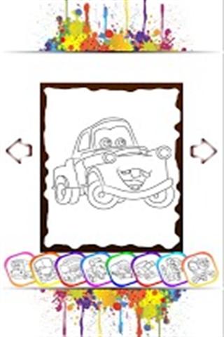 Kids Rainbow Car Coloring截图2