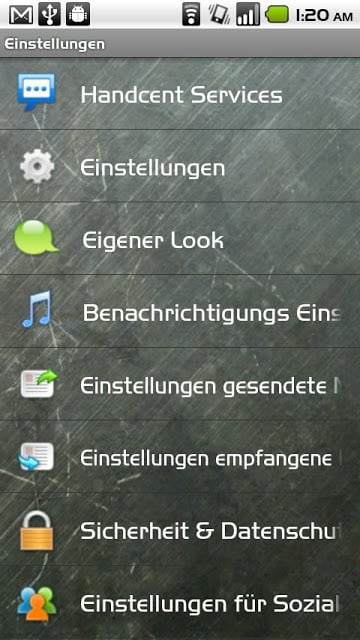Handcent SMS Germany Language截图8