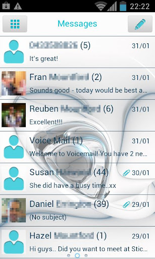 GO SMS Pro AquaDream Theme截图1