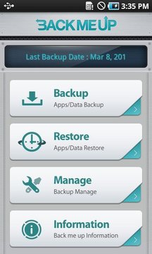 Backup &amp; Restore BackMeUp ...截图